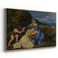 The Aldobrandini Madonna, 1532 - Floater Framed Canvas Print