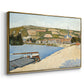 The Riverbank, Les Andelys, 1886 - Floater Framed Canvas Print