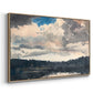 The Lone Boat, North Woods Club, Adirondacks, 1892 - Floater Framed Canvas Print