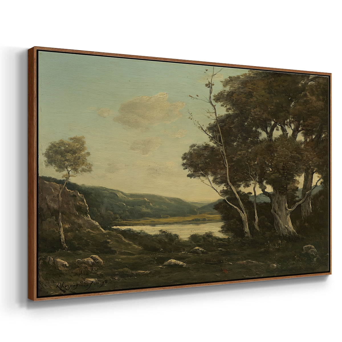 Landscape, 1898 - Floater Framed Canvas Print