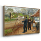 L. A. Ring Painting near Aasum Smithy, 1893 - Floater Framed Canvas Print