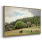 Farm with Grazing Cows (Bondegård med beitende kuer), 1892 - Floater Framed Canvas Print