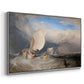 Fishing Boats with Hucksters Bargaining for Fish, 1837-1838 - Floater Framed Canvas Print