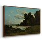 The River Loire at Nevers, 1901 - Floater Framed Canvas Print
