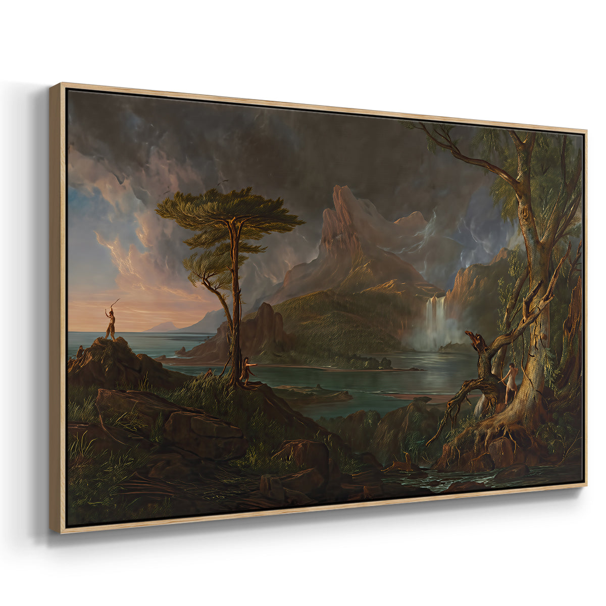 A Wild Scene, 1831-1832 - Floater Framed Canvas Print