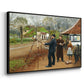 L. A. Ring Painting near Aasum Smithy, 1893 - Floater Framed Canvas Print