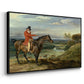 John Levett Hunting at Wychnor, Staffordshire, 1818 - Floater Framed Canvas Print