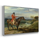 John Levett Hunting at Wychnor, Staffordshire, 1818 - Floater Framed Canvas Print