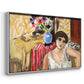 Woman Seated in an Armchair, c. 1920 - Floater Framed Canvas Print