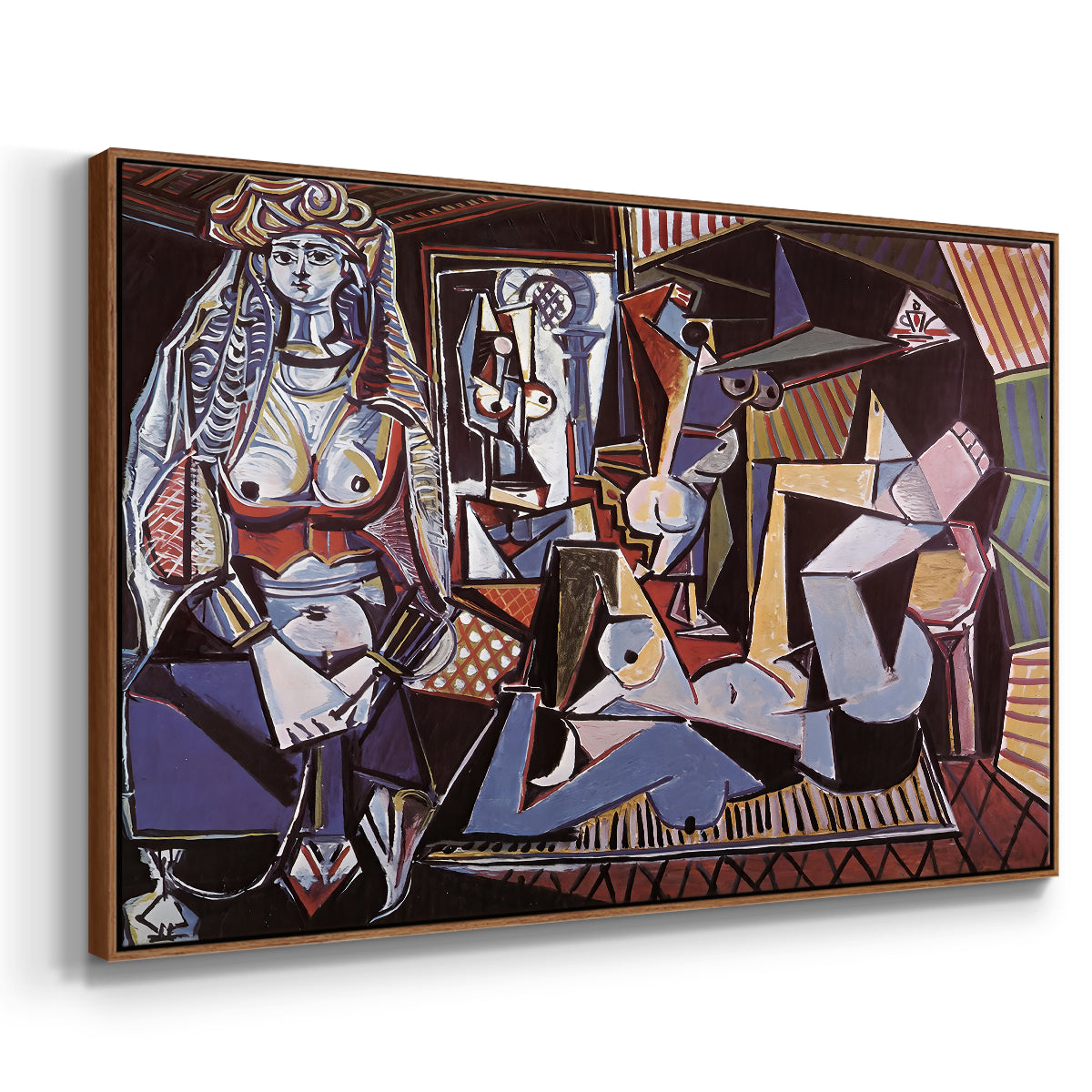 Women of Algiers (Version O), 1955 - Floater Framed Canvas Print