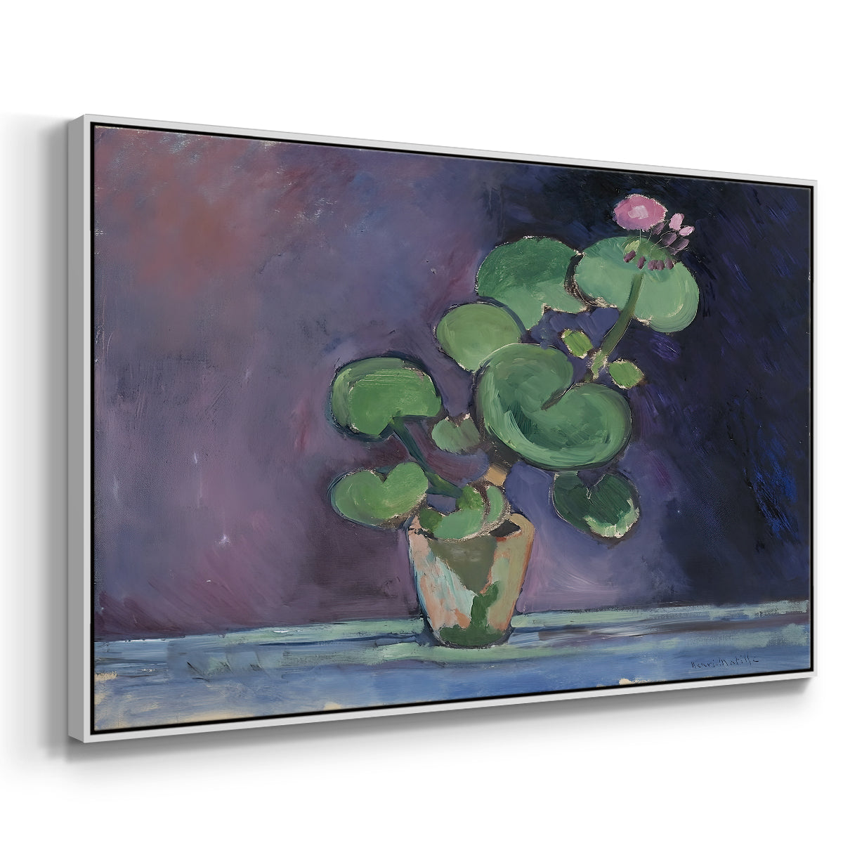 Geranium, 1909 - Floater Framed Canvas Print