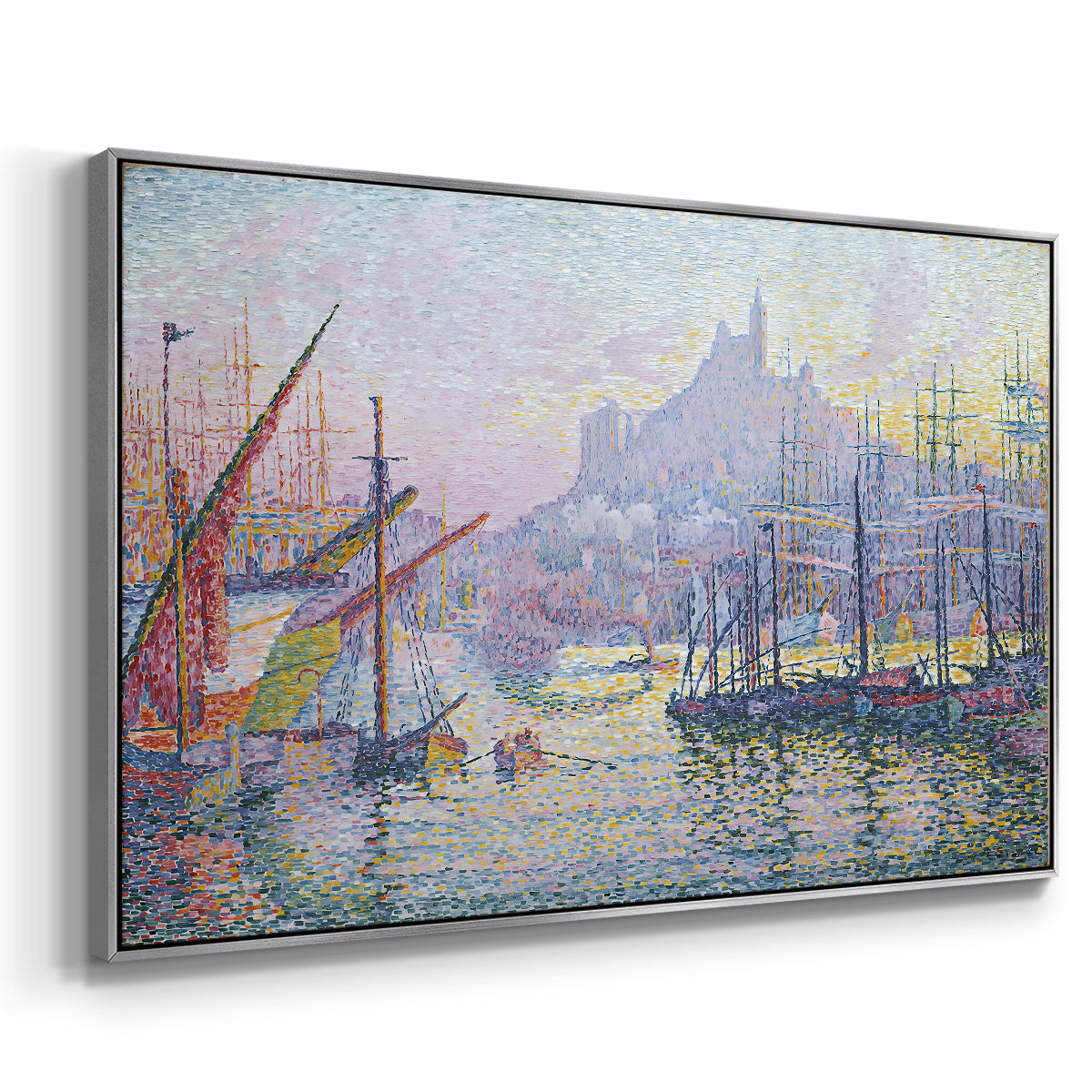 The Port of Marseille, 1905 - Floater Framed Canvas Print