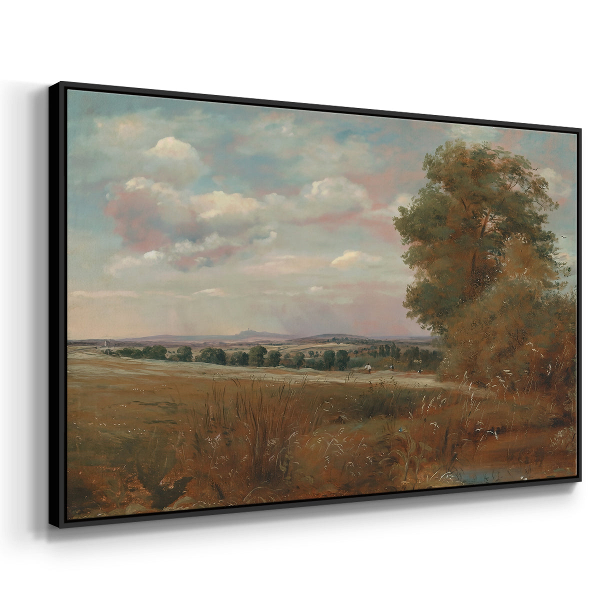Landscape at Hampstead, with Harrow in the Distance, c. 1849-1855 - Floater Framed Canvas Print