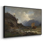 From the Western Coast of Norway, 1862 - Floater Framed Canvas Print
