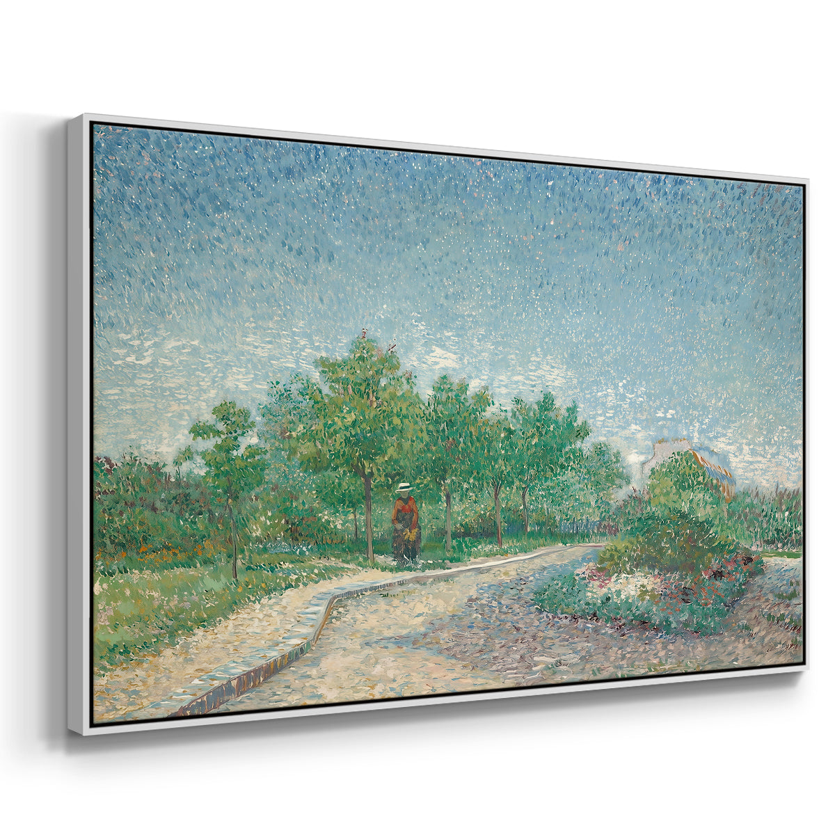 Square Saint-Pierre, Paris, 1887 - Floater Framed Canvas Print