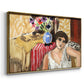 Woman Seated in an Armchair, c. 1920 - Floater Framed Canvas Print
