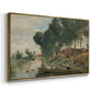 Landscape at Arleux-du-Nord, c. 1871-1874 - Floater Framed Canvas Print
