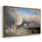 Fishing Boats with Hucksters Bargaining for Fish, 1837-1838 - Floater Framed Canvas Print