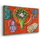Still Life with a Magnolia (Nature morte au magnolia), 1941 - Floater Framed Canvas Print