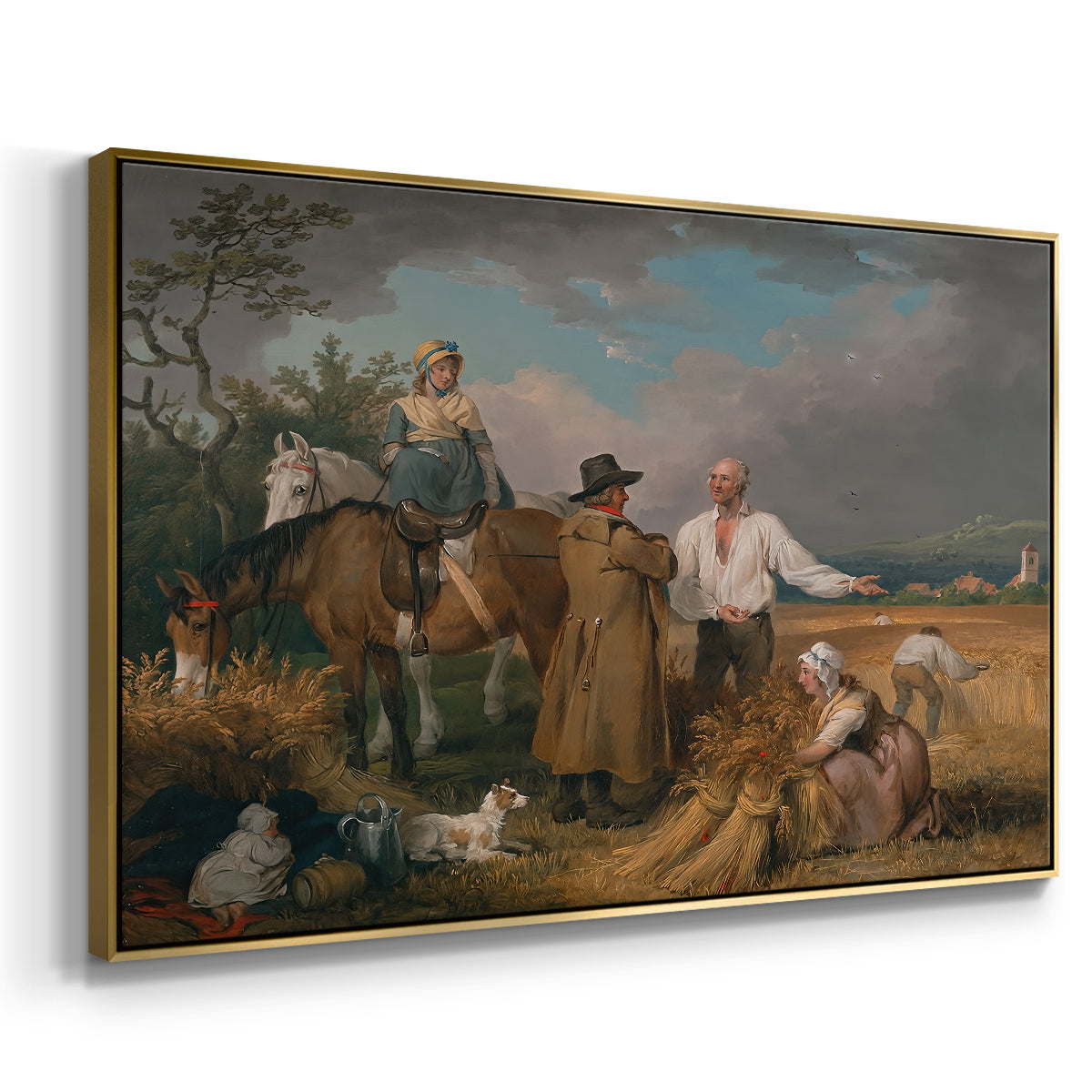 The Reapers, 1800 - Floater Framed Canvas Print