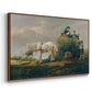 The Hay Wagon (Der Heuwagen), 1824 - Floater Framed Canvas Print
