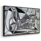 Goat's Skull, Bottle and Candle, 1952 - Floater Framed Canvas Print