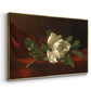 Magnolia on Red Velvet, c. 1885-1890 - Floater Framed Canvas Print