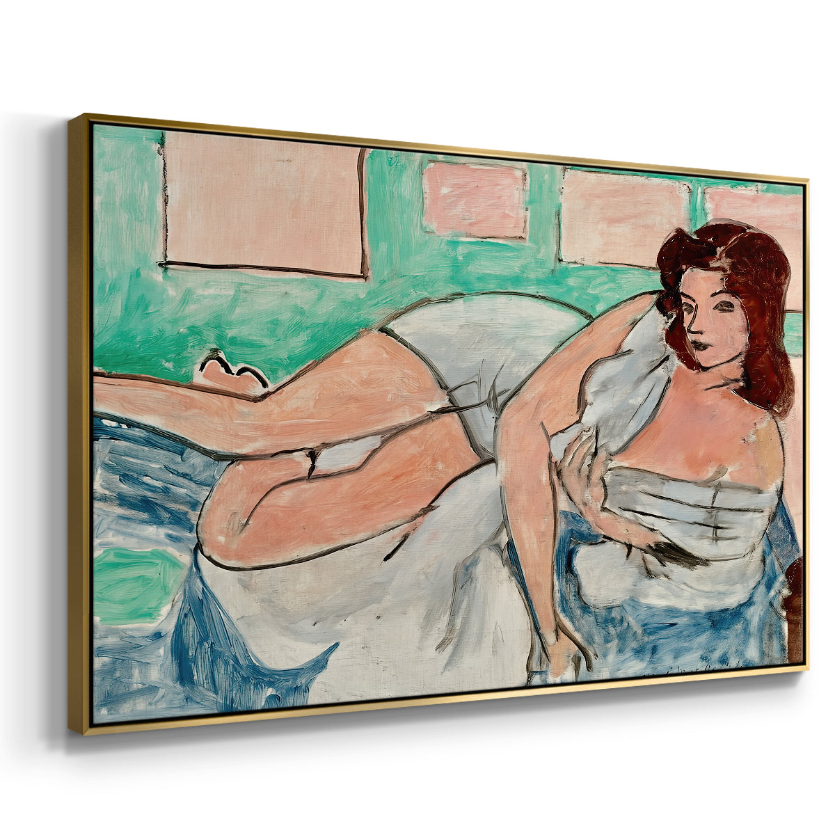 Nude in a Bathrobe (Nu au peignoir), 1941 - Floater Framed Canvas Print