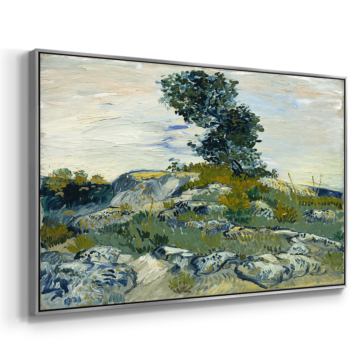The Rocks, 1888 - Floater Framed Canvas Print