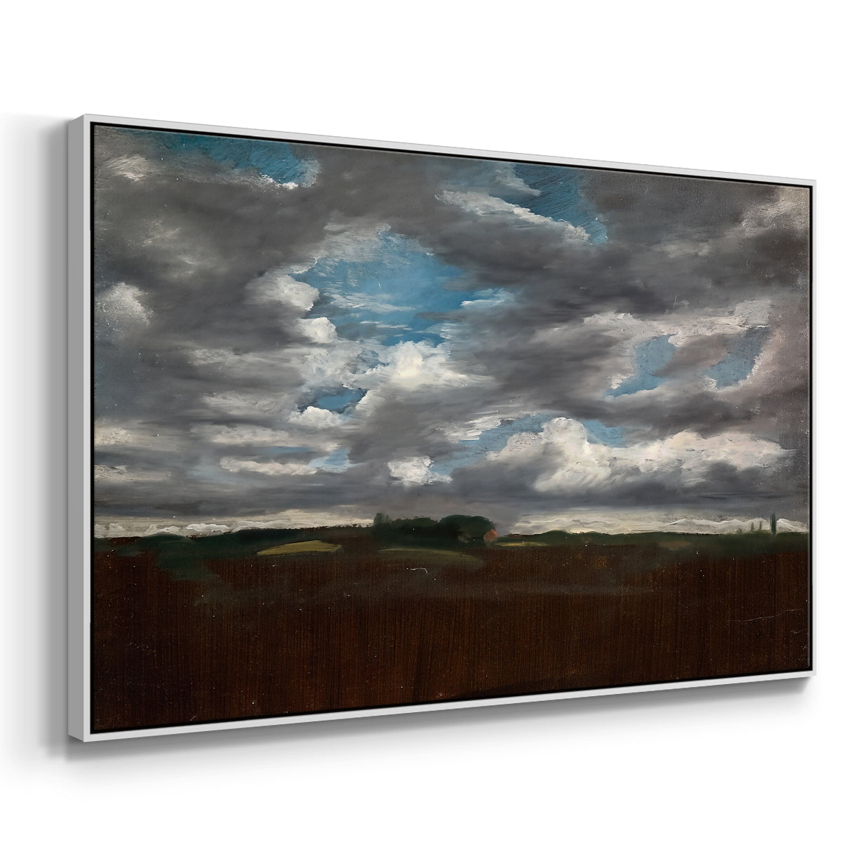 Extensive Landscape with Grey Clouds, c. 1821-1822 - Floater Framed Canvas Print