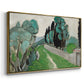 Landscape with Cypresses and Olive Trees near Nice, c. 1918 - Floater Framed Canvas Print