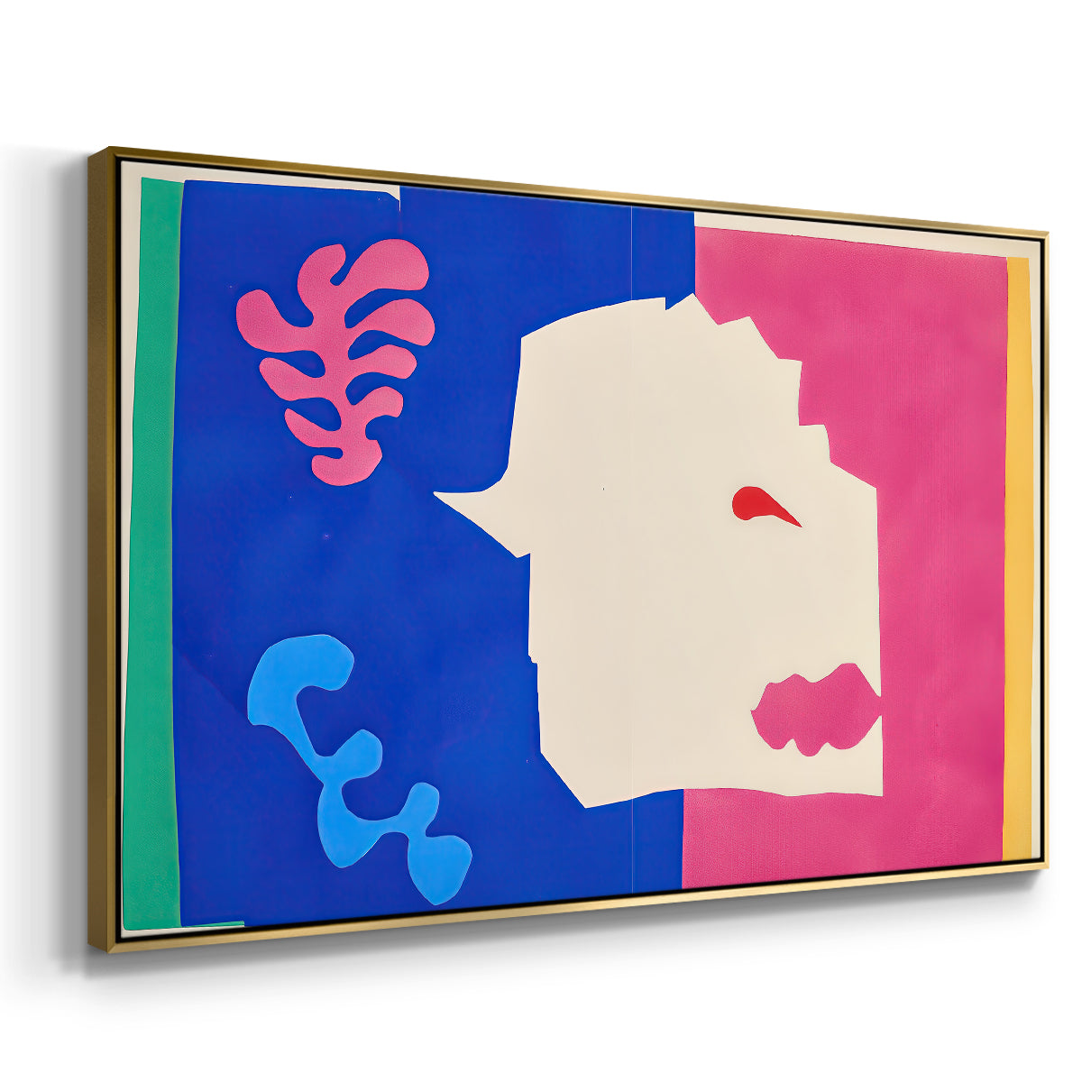 The Wolf (Le loup), from Jazz, 1947 - Floater Framed Canvas Print
