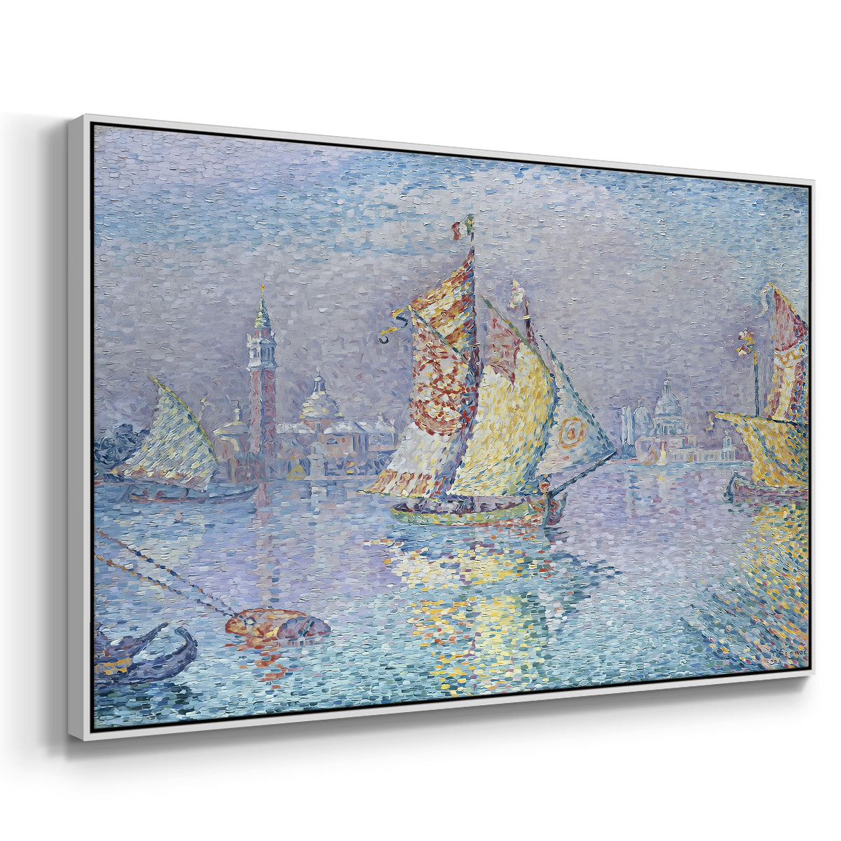 Venice, the Yellow Sail, 1904 - Floater Framed Canvas Print