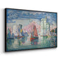 Entrance to the Port of La Rochelle, 1921 - Floater Framed Canvas Print