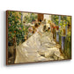Sewing the Sail, 1896 - Floater Framed Canvas Print