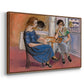 Domino Players, 1921 - Floater Framed Canvas Print