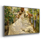 Sewing the Sail, 1896 - Floater Framed Canvas Print