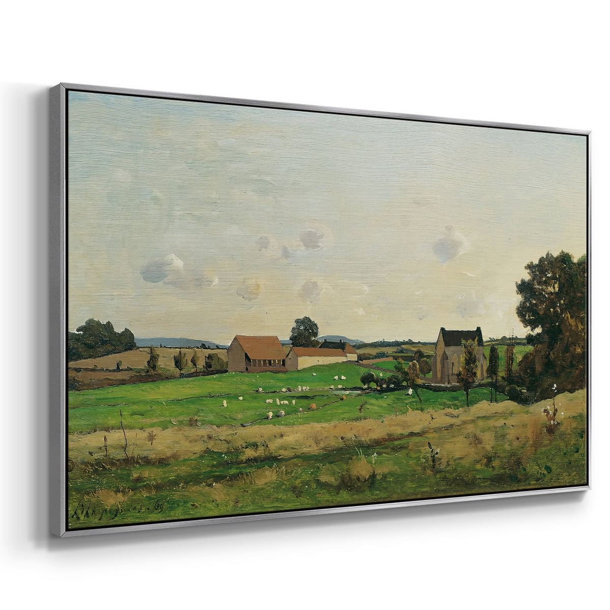 The Saulce Estate, 1869 - Floater Framed Canvas Print