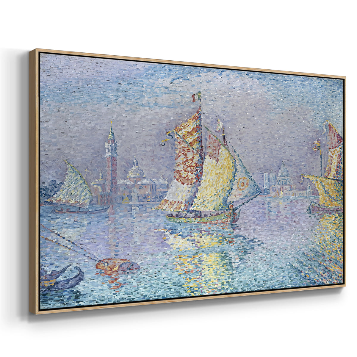 Venice, the Yellow Sail, 1904 - Floater Framed Canvas Print