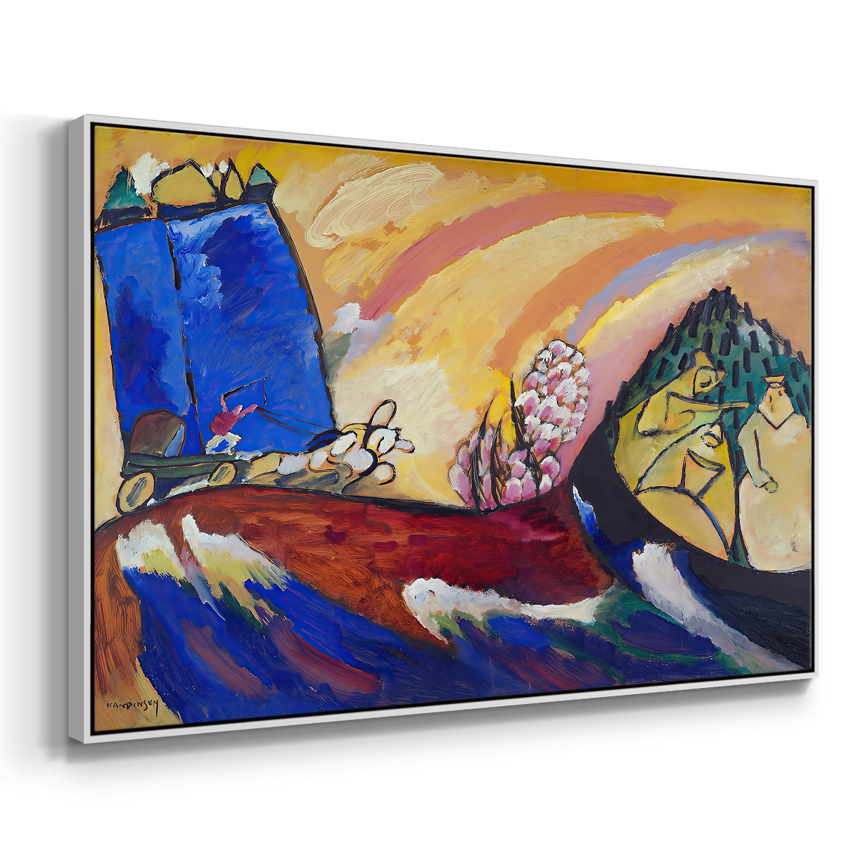 Painting with Troika, 1911 - Floater Framed Canvas Print