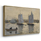 Two Schooners, Gloucester, c. 1880 - Floater Framed Canvas Print