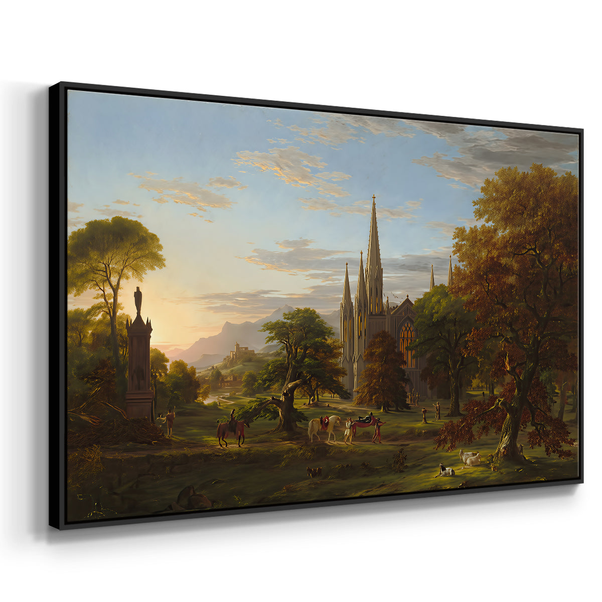The Return, 1837 - Floater Framed Canvas Print