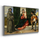 Madonna and Child with Saints Anthony of Padua and Roch, c. 1510 - Floater Framed Canvas Print