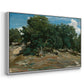 Fontainebleau: Oak Trees at Bas-Bréau, c. 1830-1835 - Floater Framed Canvas Print