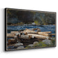 Hudson River, 1892 - Floater Framed Canvas Print
