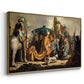 David with Goliath's Head in front of Saul, for Rembrandt, 1627 - Floater Framed Canvas Print