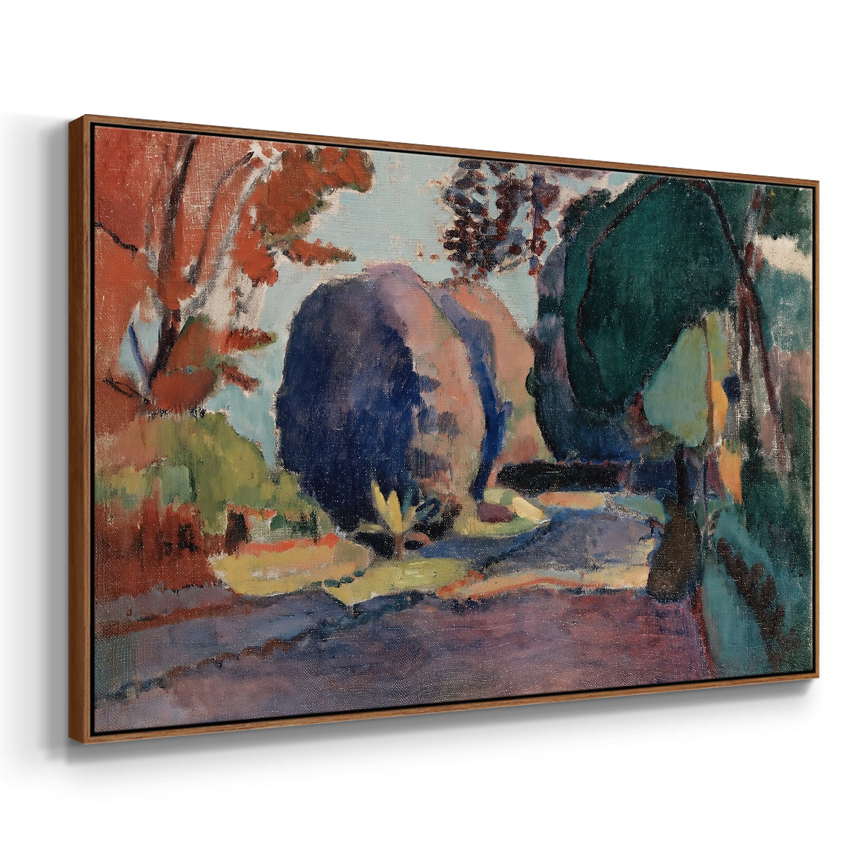 The Luxembourg Gardens, 1901 - Floater Framed Canvas Print
