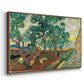 The Garden of Saint-Paul Hospital, 1889 - Floater Framed Canvas Print