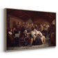 Funeral Feast, 1854 - Floater Framed Canvas Print