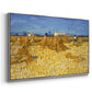 Wheat Field with Sheaves (Harvest in Provence), 1888 - Floater Framed Canvas Print